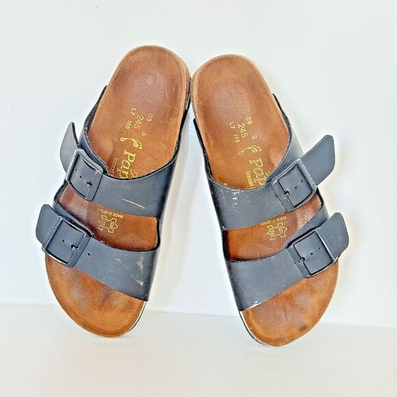 Birkenstock Arizona Sandal Habana black Oiled Leather size 8  genuine spain‎ - Picture 1 of 6